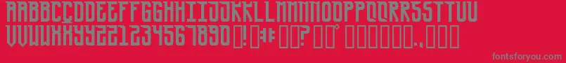 UrsaMinor-Schriftart – Graue Schriften auf rotem Hintergrund