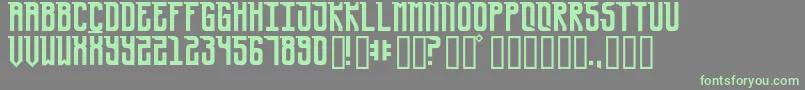 UrsaMinor Font – Green Fonts on Gray Background