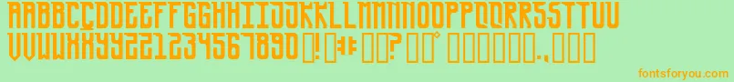 UrsaMinor Font – Orange Fonts on Green Background