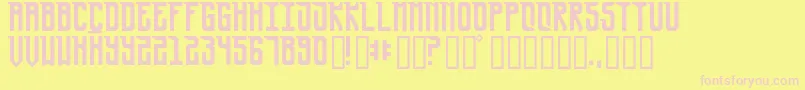 UrsaMinor Font – Pink Fonts on Yellow Background