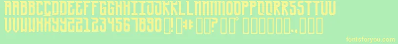 UrsaMinor Font – Yellow Fonts on Green Background