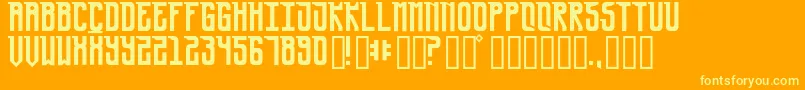 UrsaMinor Font – Yellow Fonts on Orange Background