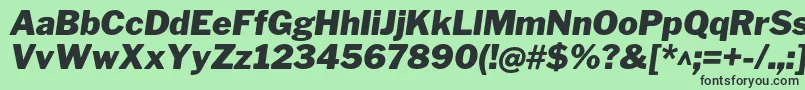 fuente LibrefranklinBlackitalic – Fuentes Negras Sobre Fondo Verde