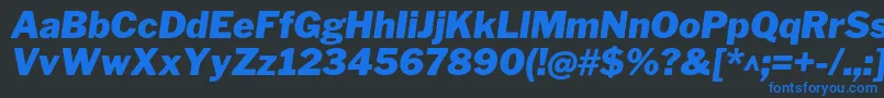 fuente LibrefranklinBlackitalic – Fuentes Azules Sobre Fondo Negro