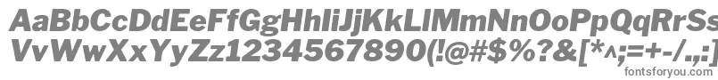 Czcionka LibrefranklinBlackitalic – szare czcionki