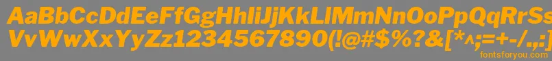 fuente LibrefranklinBlackitalic – Fuentes Naranjas Sobre Fondo Gris
