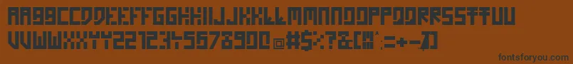 Homon Font – Black Fonts on Brown Background