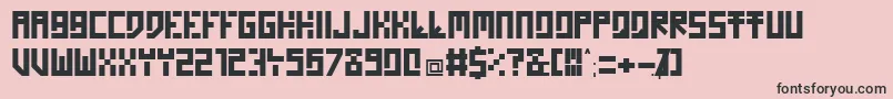 Homon Font – Black Fonts on Pink Background