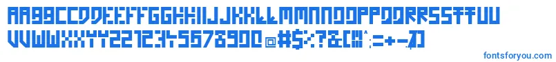 フォントHomon – 青いフォント