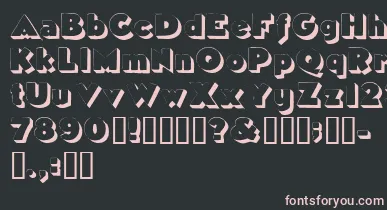 Tricorneoutlinessk font – Pink Fonts On Black Background