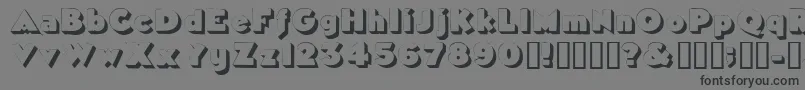 Tricorneoutlinessk Font – Black Fonts on Gray Background