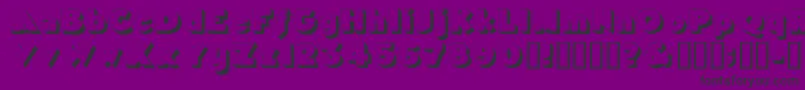Tricorneoutlinessk Font – Black Fonts on Purple Background