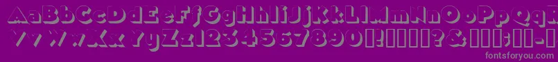 Tricorneoutlinessk Font – Gray Fonts on Purple Background