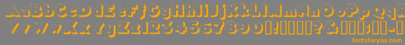 Tricorneoutlinessk Font – Orange Fonts on Gray Background