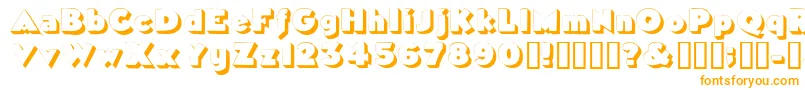 Tricorneoutlinessk Font – Orange Fonts on White Background