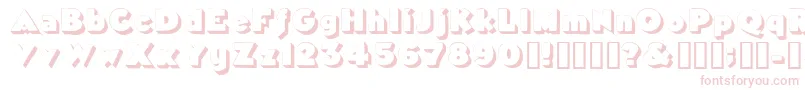Tricorneoutlinessk Font – Pink Fonts on White Background