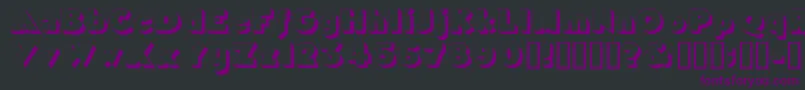 Tricorneoutlinessk Font – Purple Fonts on Black Background