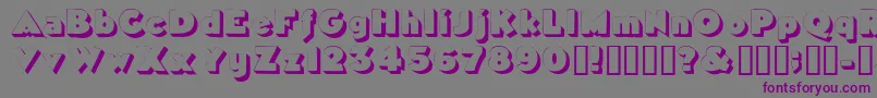 Tricorneoutlinessk Font – Purple Fonts on Gray Background