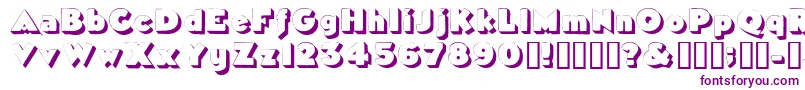 Tricorneoutlinessk Font – Purple Fonts on White Background