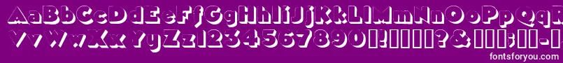 Tricorneoutlinessk Font – White Fonts on Purple Background