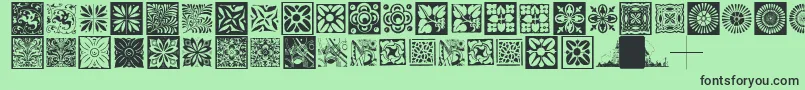 Police Typobackgrounds – polices noires sur fond vert
