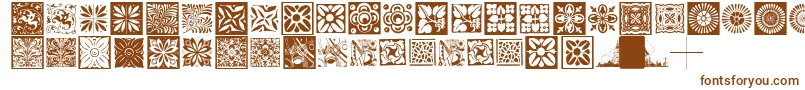 Typobackgrounds-Schriftart – Braune Schriften auf weißem Hintergrund