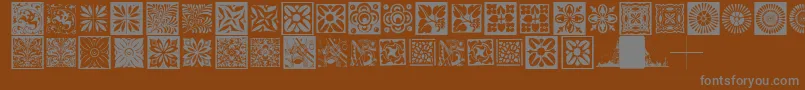 Шрифт Typobackgrounds – серые шрифты на коричневом фоне