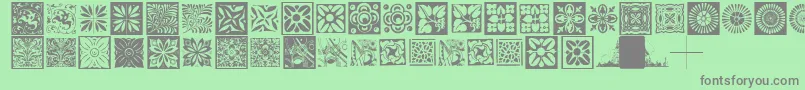 Fonte Typobackgrounds – fontes cinzas em um fundo verde