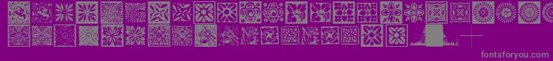 fuente Typobackgrounds – Fuentes Grises Sobre Fondo Morado