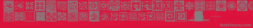 Police Typobackgrounds – polices grises sur fond rouge