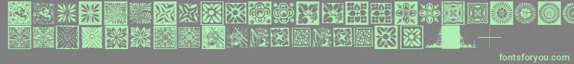 Typobackgrounds Font – Green Fonts on Gray Background
