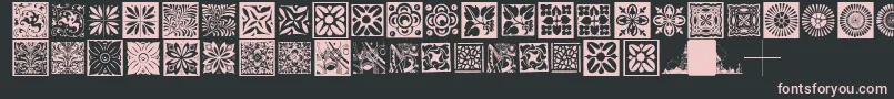 Typobackgrounds Font – Pink Fonts on Black Background