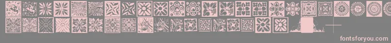 Fonte Typobackgrounds – fontes rosa em um fundo cinza
