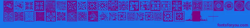fuente Typobackgrounds – Fuentes Moradas Sobre Fondo Azul