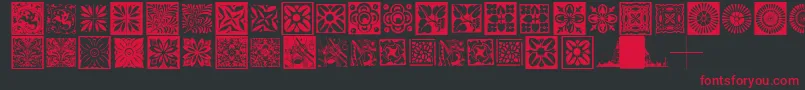 Typobackgrounds-Schriftart – Rote Schriften auf schwarzem Hintergrund