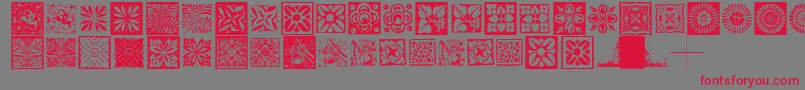 Typobackgrounds Font – Red Fonts on Gray Background