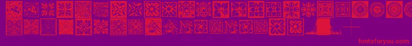 fuente Typobackgrounds – Fuentes Rojas Sobre Fondo Morado