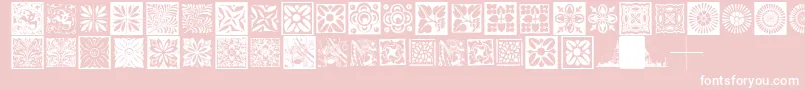 Fonte Typobackgrounds – fontes brancas em um fundo rosa