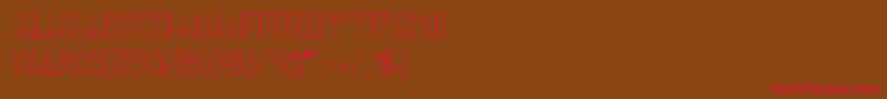BabyLexi Font – Red Fonts on Brown Background