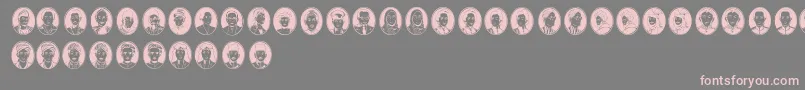 CerminPahlawan Font – Pink Fonts on Gray Background