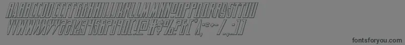 Timberwolf3Dital2 Font – Black Fonts on Gray Background
