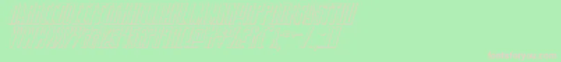Timberwolf3Dital2 Font – Pink Fonts on Green Background