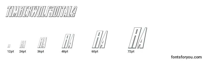 Tailles de police Timberwolf3Dital2