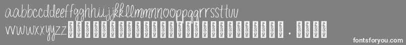 EasymorningRegular Font – White Fonts on Gray Background