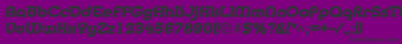 MedflyheavyRegular Font – Black Fonts on Purple Background