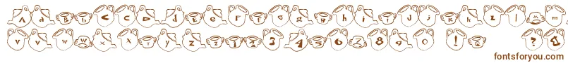 Шрифт CupFont – коричневые шрифты на белом фоне