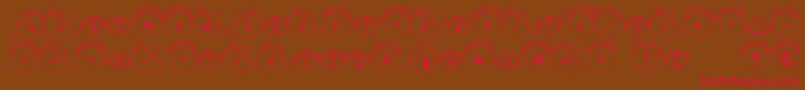 CupFont Font – Red Fonts on Brown Background
