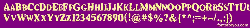 More about DurianRepublik Font DurianRepublik Font – Yellow Fonts on Purple Background
