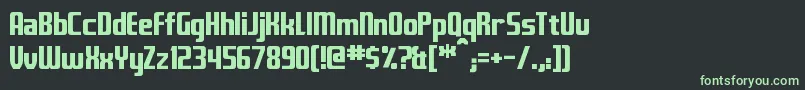 Fontana Font – Green Fonts on Black Background