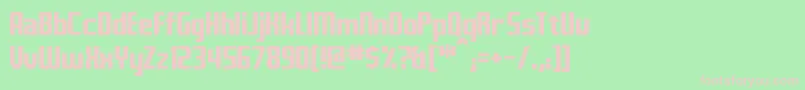 Fontana Font – Pink Fonts on Green Background